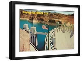 Greetings from Hoover Dam, Nevada-null-Framed Art Print