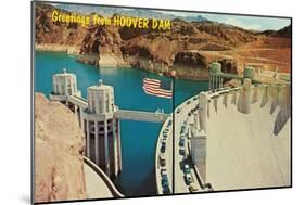 Greetings from Hoover Dam, Nevada-null-Mounted Art Print