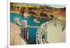 Greetings from Hoover Dam, Nevada-null-Framed Art Print