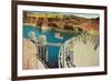 Greetings from Hoover Dam, Nevada-null-Framed Premium Giclee Print