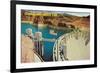 Greetings from Hoover Dam, Nevada-null-Framed Premium Giclee Print