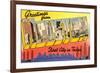 Greetings from Houston, First City in Texas-null-Framed Giclee Print