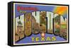 Greetings from Houston, Texas-null-Framed Stretched Canvas