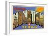 Greetings from Houston, Texas-null-Framed Art Print