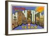 Greetings from Houston, Texas-null-Framed Art Print