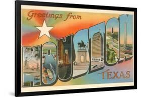 Greetings from Houston, Texas-null-Framed Art Print