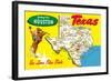 Greetings from Houston, Texas-null-Framed Art Print