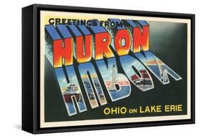 Greetings from Huron, Ohio-null-Framed Stretched Canvas