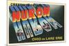 Greetings from Huron, Ohio-null-Mounted Art Print