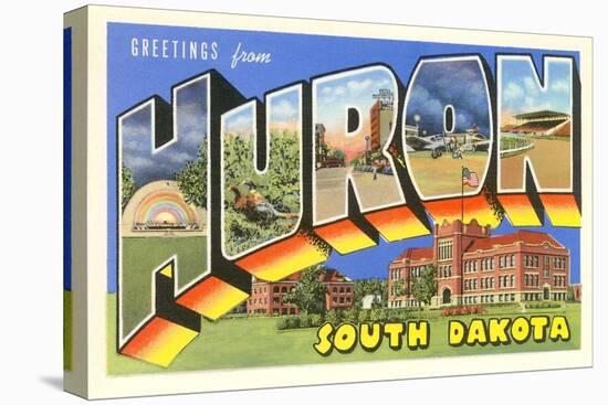 Greetings from Huron, South Dakota-null-Stretched Canvas