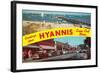 Greetings from Hyannis, Cape Cod-null-Framed Art Print