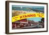 Greetings from Hyannis, Cape Cod-null-Framed Premium Giclee Print