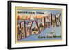 Greetings from Hyannis, Mass.-null-Framed Art Print