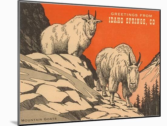 Greetings from Idaho Springs, Colorado-null-Mounted Art Print