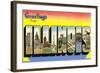 Greetings from Illinois-null-Framed Art Print