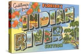 Greetings from Indian River, Florida-null-Stretched Canvas