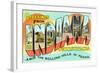 Greetings from Indiana, Pennsylvania-null-Framed Art Print