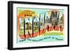 Greetings from Indiana, Pennsylvania-null-Framed Art Print