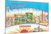 Greetings from Indianapolis, Indiana-null-Mounted Premium Giclee Print