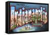 Greetings from Indianapolis, Indiana-null-Framed Stretched Canvas