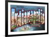 Greetings from Indianapolis, Indiana-null-Framed Art Print