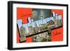 Greetings from Indianapolis, Indiana-null-Framed Art Print