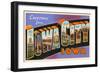 Greetings from Iowa City, Iowa-null-Framed Art Print