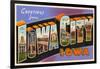 Greetings from Iowa City, Iowa-null-Framed Art Print