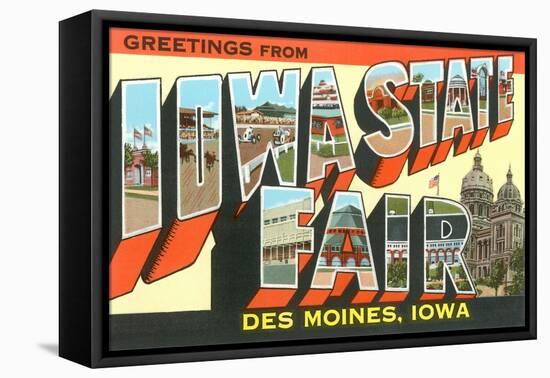 Greetings from Iowa State Fair, Des Moines-null-Framed Stretched Canvas