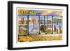 Greetings from Iowa-null-Framed Art Print