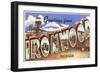 Greetings from Ironwood, Michigan-null-Framed Art Print