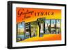 Greetings from Ithaca, New York-null-Framed Art Print