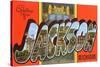 Greetings from Jackson, Michigan-null-Stretched Canvas