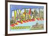 Greetings from Jackson, Mississippi-null-Framed Art Print