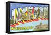 Greetings from Jackson, Mississippi-null-Framed Stretched Canvas