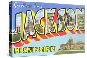 Greetings from Jackson, Mississippi-null-Stretched Canvas