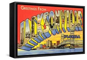 Greetings from Jacksonville, Florida-null-Framed Stretched Canvas