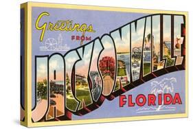 Greetings from Jacksonville, Florida-null-Stretched Canvas