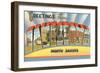 Greetings from Jamestown, North Dakota-null-Framed Art Print