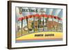 Greetings from Jamestown, North Dakota-null-Framed Art Print