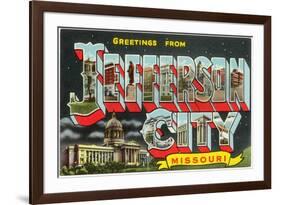 Greetings from Jefferson City, Missouri-null-Framed Art Print