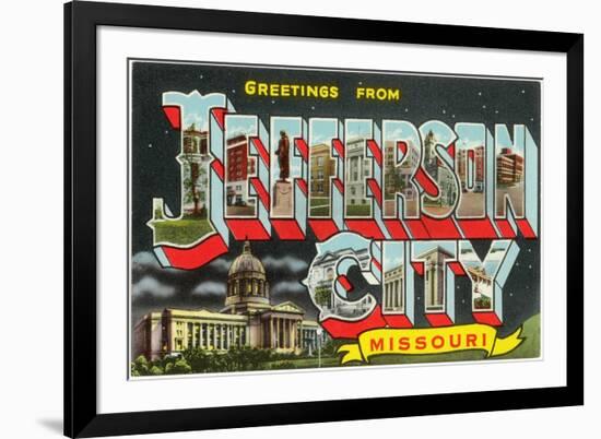 Greetings from Jefferson City, Missouri-null-Framed Art Print