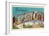 Greetings from Jersey City, New Jersey-null-Framed Giclee Print