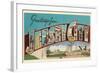 Greetings from Jersey City, New Jersey-null-Framed Giclee Print