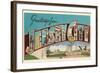 Greetings from Jersey City, New Jersey-null-Framed Giclee Print