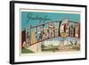 Greetings from Jersey City, New Jersey-null-Framed Giclee Print