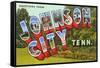 Greetings from Johnson City, Tennessee-null-Framed Stretched Canvas