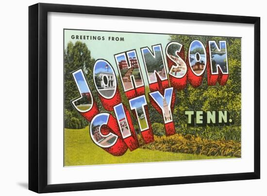 Greetings from Johnson City, Tennessee-null-Framed Art Print