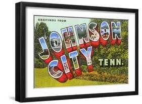Greetings from Johnson City, Tennessee-null-Framed Art Print