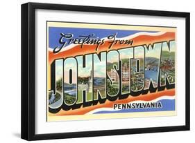 Greetings from Johnstown, Pennslyvania-null-Framed Art Print